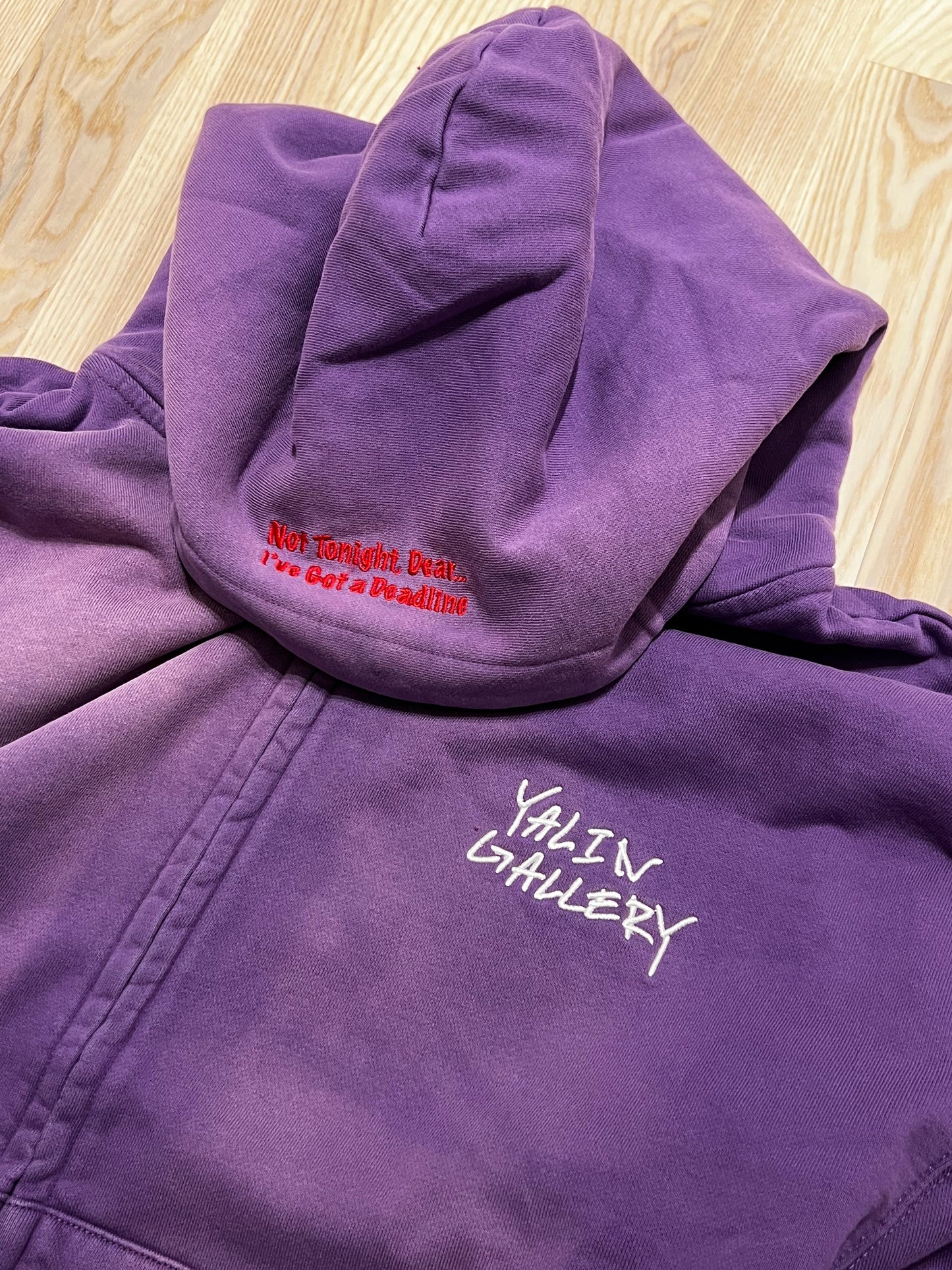 Dear Purple Zip up Hoodie