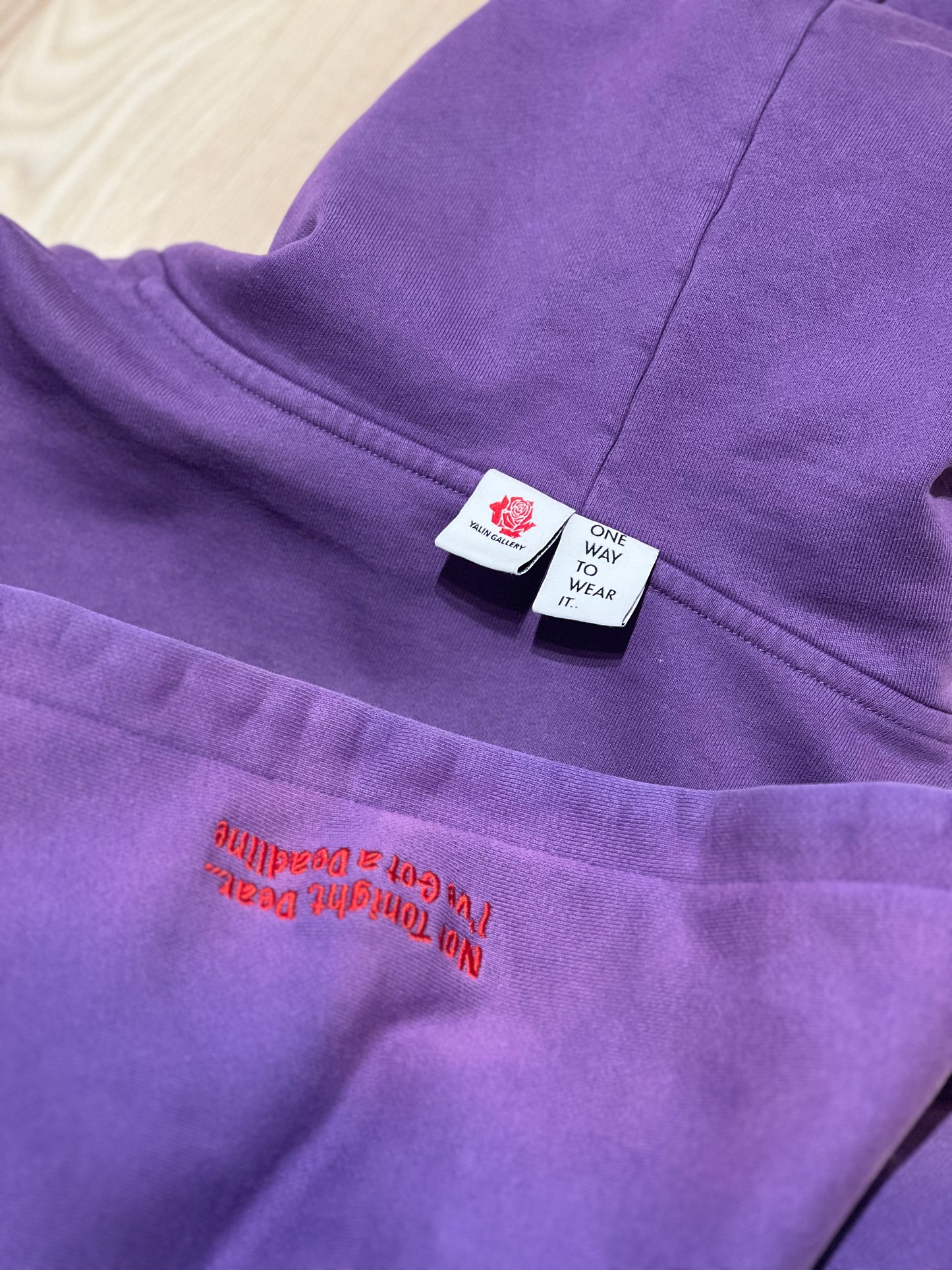 Dear Purple Zip up Hoodie