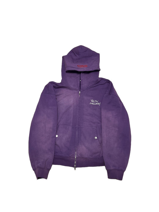 Dear Purple Zip up Hoodie